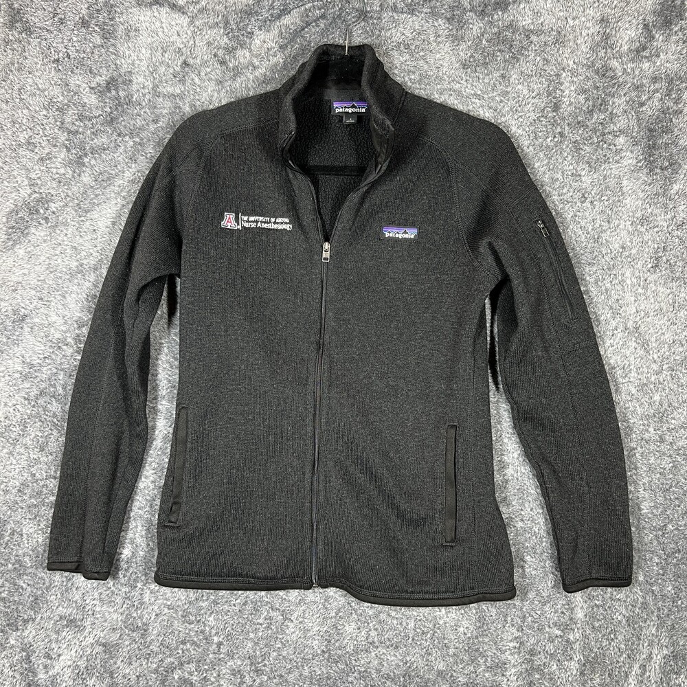 Patagonia Better Sweater Jacket Womens Small Black Fleece Arizona Full Zip 25543